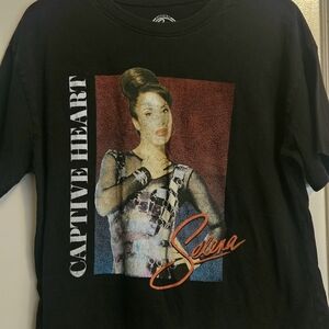 Official Selena Black Graphic Tee
